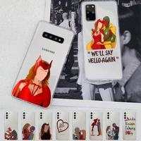 popular tv series wandavision phone case for samsung a 10 20 30 50s 70 51 52 71 4g 12 31 21 31 s 20 21 plus ultra
