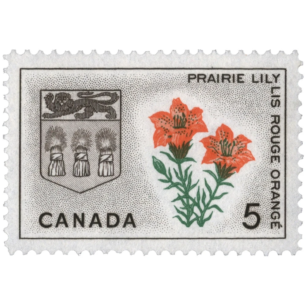 Марка Канады Prairie Lily Saskatchewan. Негашеная 6шт | Дом и сад
