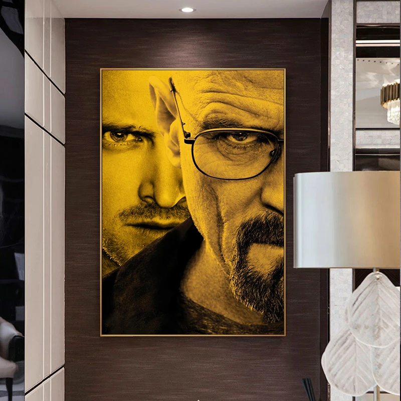 

Classic Movie Breaking Bad Portrait Poster Canvas Painting Color Poster Picture Living Room Canvas Painting Bedroom Decoration