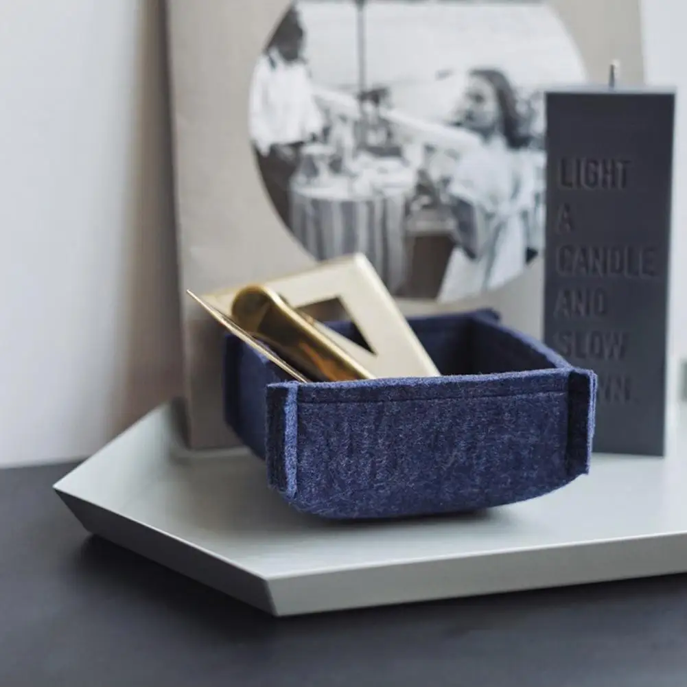 Скандинавский стиль корзина для хранения Ins Войлок настольная гостиная крыльцо