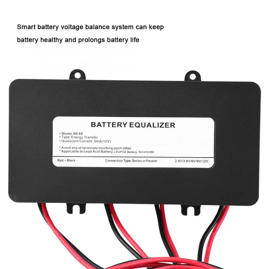 Эквалайзер батареи Черный солнечной системы балансировщик с обратным