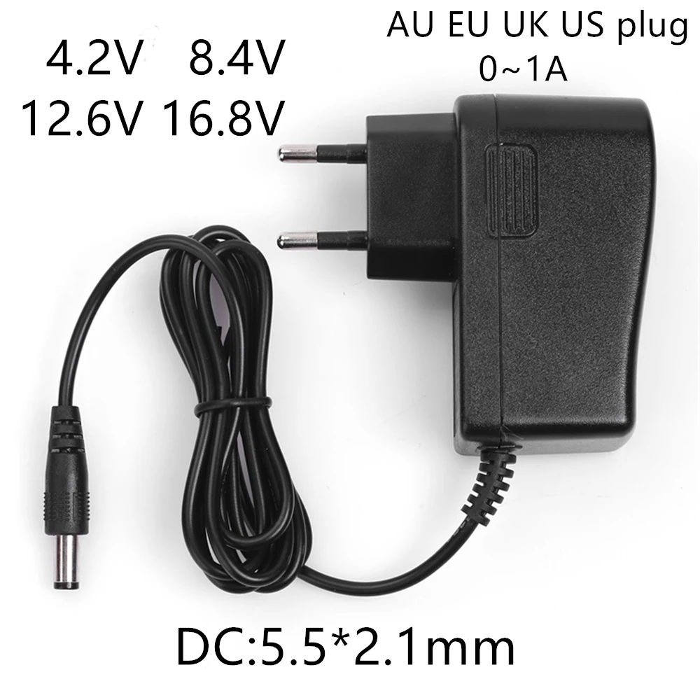 AC-DC 4 2 V 8 12 6 16 1A 2A зарядное устройство адаптер питания 1000MA для 18650 литиевая батарея |