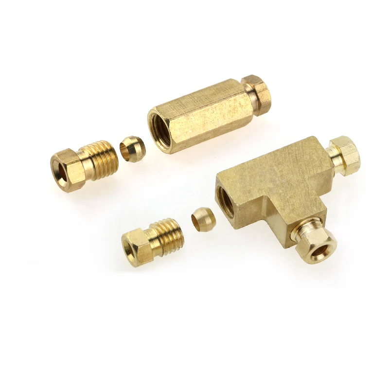 Переходник для двухсторонней трубы компрессионная муфта 4 мм 6 8 OD системы