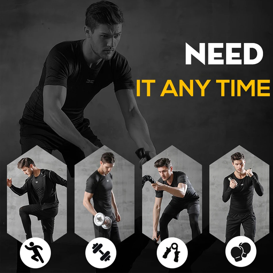 

Men's Tracksuit Compression Sportswear Man Gym Clothing Running Set Jogging Quick Dry Clothes Cycling Suit Training Sports Wear