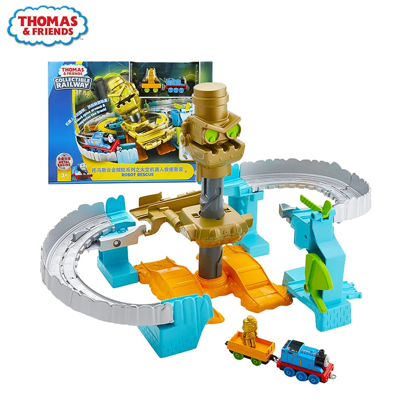 

Original The Thomas and Friends Train Track Kids Toys for Boys Model Car Track Toy for Children Exploration Space Robot Railway