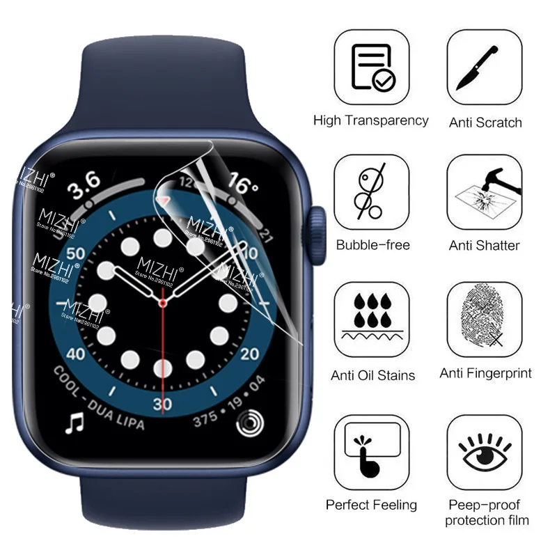 Для iWatch 6 40 мм 44 защитная пленка iWatch6 мягкая для Apple watch аксессуары смарт-браслета