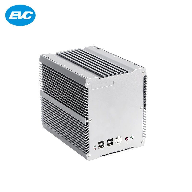 industrial portable small computer intel core i7 i5 cpu processor alloy case fanless embedded box pc with 2PCI 6USB PCIE | Инструменты