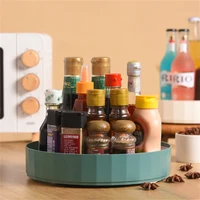 360 rotation non skid spice rack pantry cabinet turntable with wide base storage bin rotating organizer for kitchen seasoning
