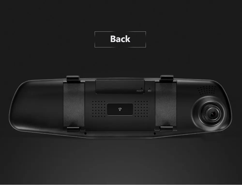 Двойная камера Автомобильный видеорегистратор Камера зеркало заднего вида