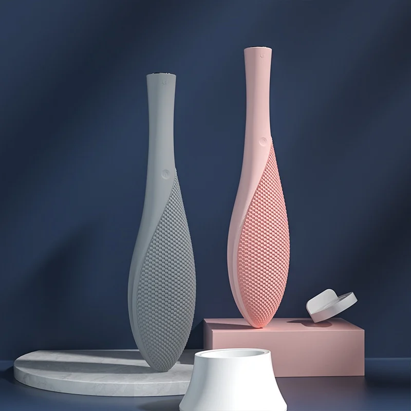 Beste Fashion Trend Elektrische Siliconen Bad Borstel Ultrasone Trillingen Draadloze Opladen Massage Bad Borstel Terug Wrijven Instrument