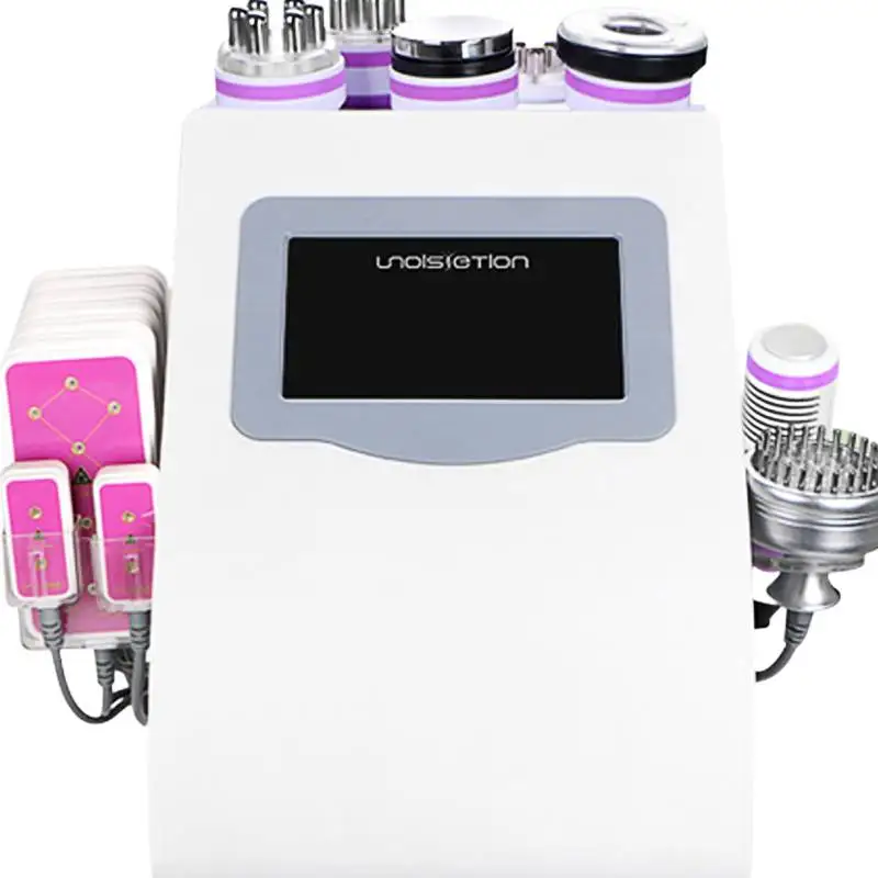 

Multi-function 9 IN 1 Cavitation Slimming Ultrasound Lipo Pads LED Light Therapy Vacuum Weight Loss Skin Lifting Beauty Machine