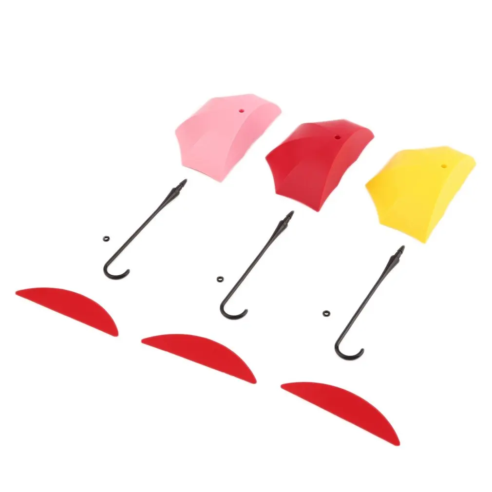 

3Pcs Colorful Umbrella Wall Hook Key Hair Pin Holder Organizer Decorative Brand New Umbrella Wall Hooks CHIRSMAS