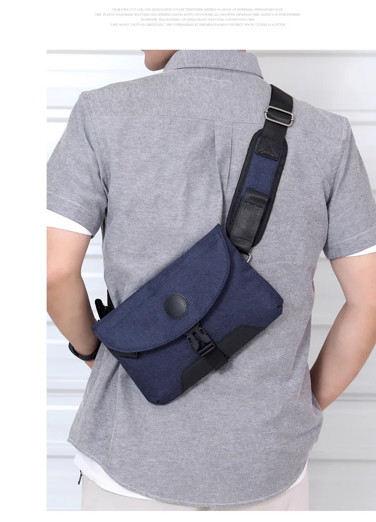 new men's shoulder bag outdoor sports chest bag casual multi-function Messenger bag