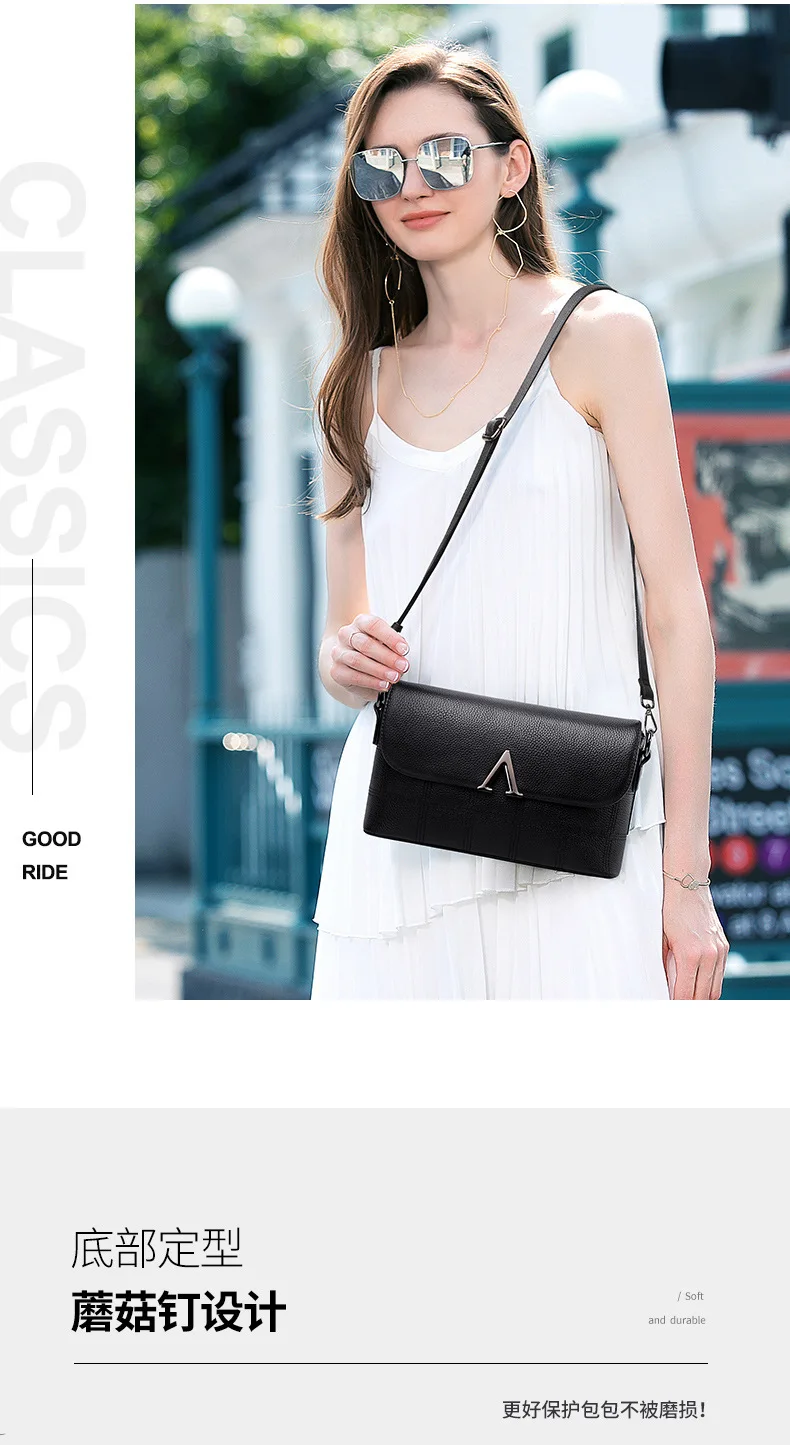 

Women's Bag 2021 New Large Capacity Shoulder Messenger Bag Ladies Fashion Bag High Quality Genuine Leather Women Bags