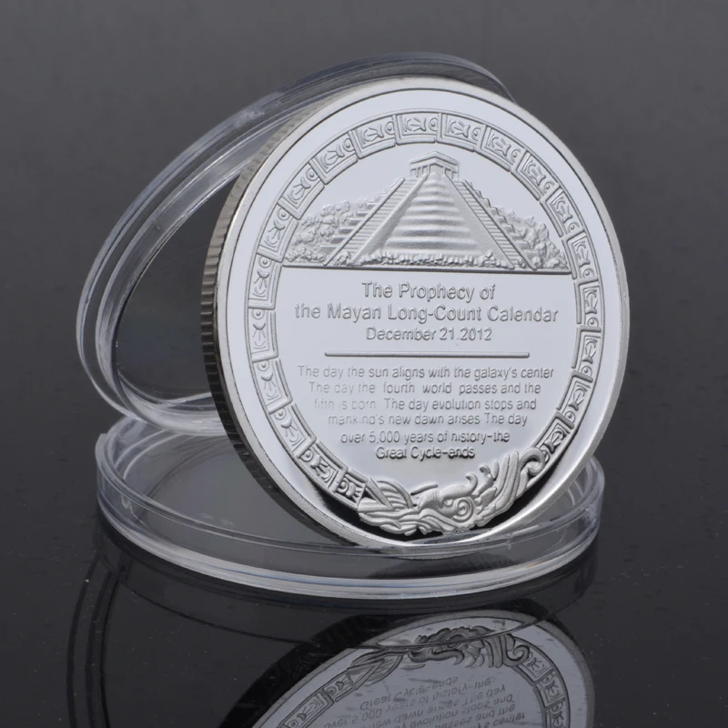 Памятная монета легенда майя коллекционная металлическая культуры Майя | Дом и
