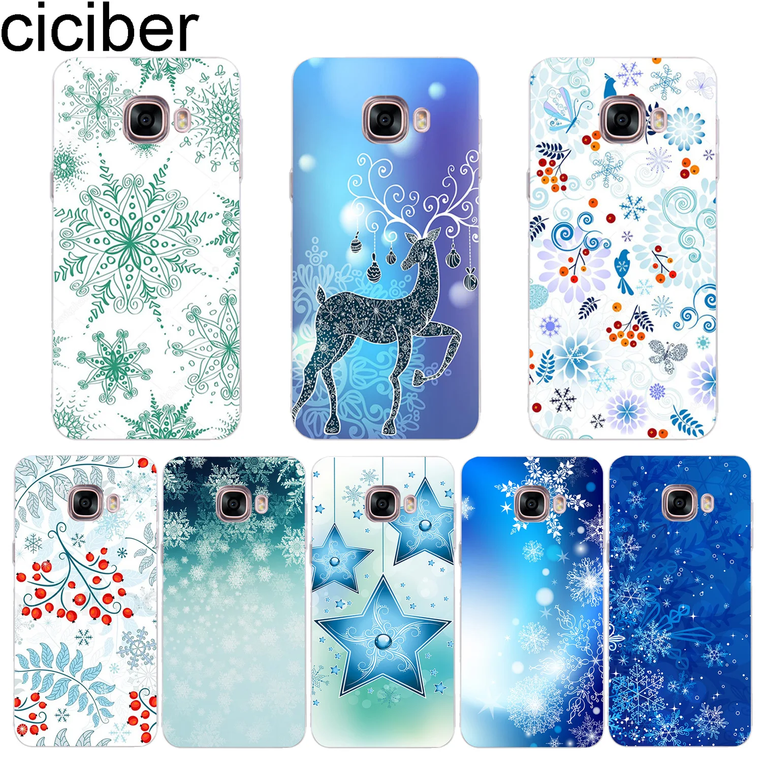 Ciciber Ледяной Кристалл Снежинка чехол для телефона samsung Galaxy Note 9 8 3 4 5 Мягкий ТПУ Galax