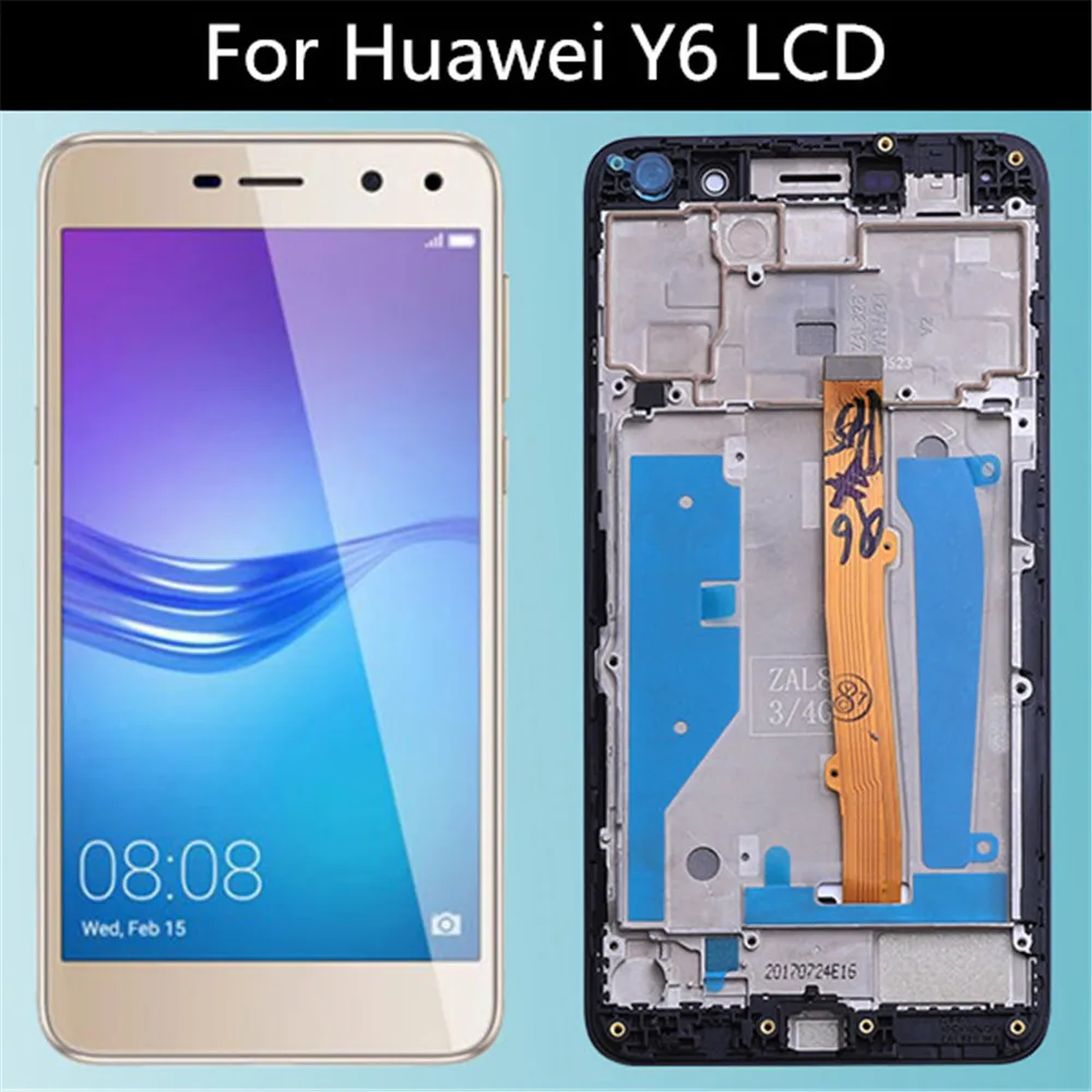 Золотой/белый/черный для huawei Nova Young 4G LTE/Y6 2017/Y5 2017 ЖК дисплей + сенсорный экран