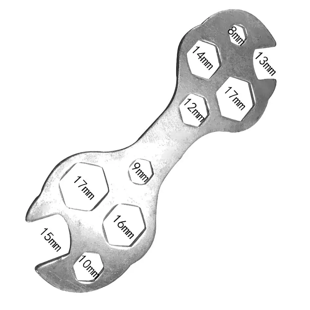 

1pc 15 in 1 Bicycle Cycling Bike Wrench Steel Hexagon Spanner Repair Tool Kits Multifunction Wrench Flat Spanner