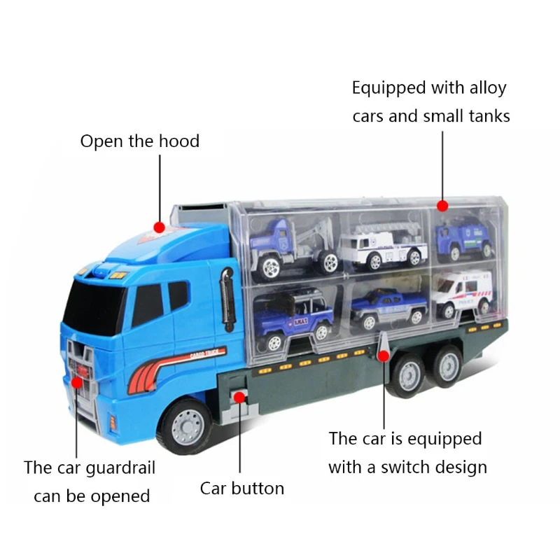 

1 Set Mini Alloy Police Car Engineering Toys Fire Vehicle Model Kids Gifts Q6PD