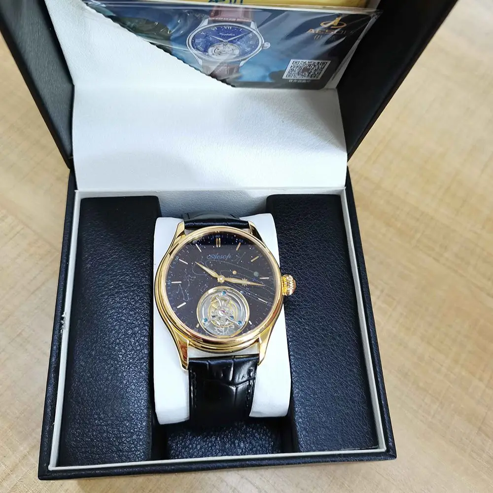 Tourbillon часы 100 м водонепроницаемые для мужчин Сапфир Водонепроницаемый Топ бренд