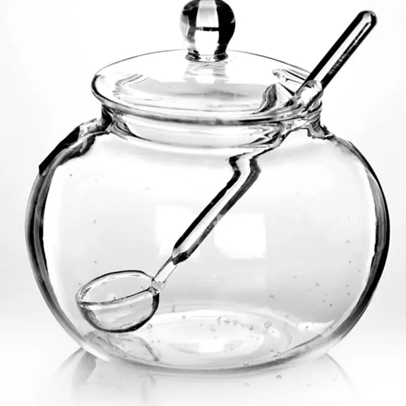 

250ml Glass Balls cuencos de vidrio Bormioli Rocco crystal Glass Jars Glasses Fido Jar Sugar Bowl Candy Home Kitchen Crystal