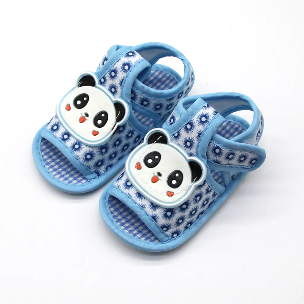

Newborn Baby Girls Shoes Cute Cartoon Rabbit Animal Shoe Head Applique Prewalker Soft Sole Sandals Single Shoes Open Toe Sandals