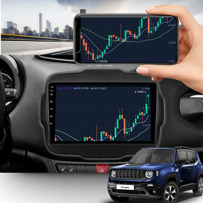 

New Car DVD for Jeep Regenade (2016-2018) Car Radio Multimedia Video Player Navigation GPS Android 10.0 double din