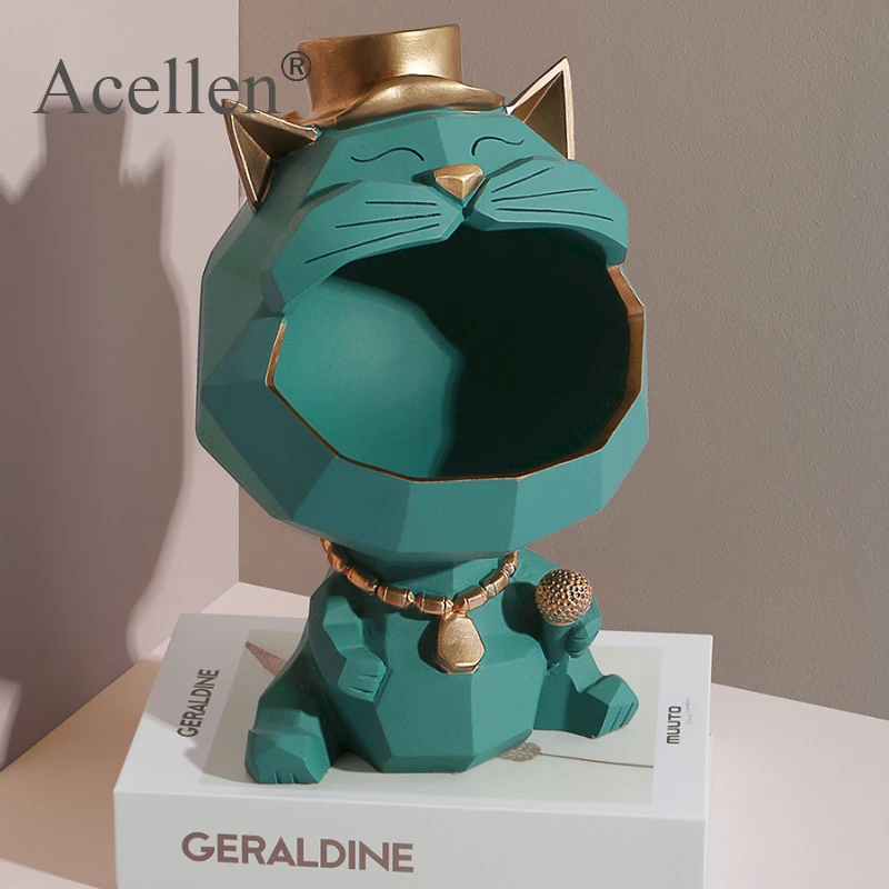 Статуэтка Lucky Cat домашний декор Современная Скандинавская коробка для хранения