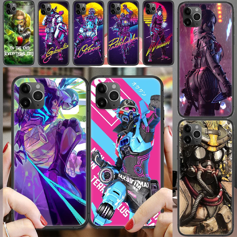 Чехол для телефона Apex Legends Game чехол iphone 5 5s se 2 6 6s 7 8 12 mini plus X XS XR 11 PRO MAX черный