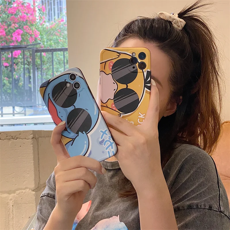

Funny Cute Cartoon Phone Case For iphone 12 mini 11 Pro XS Max 7 8 plus X XR SE 2020 Back Cover Shockproof Silicone Cases Coque