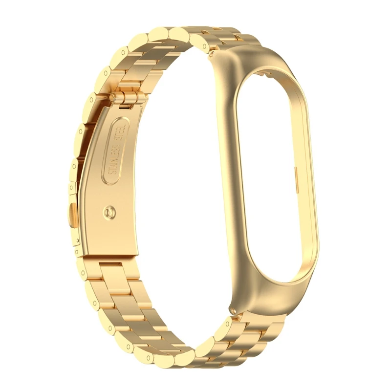 

Hot Replacement Bracelet Metal Wristbands Stainless Steel Wrist Strap Watch Band for -Xiaomi Mi Band 6 Mi Band 5
