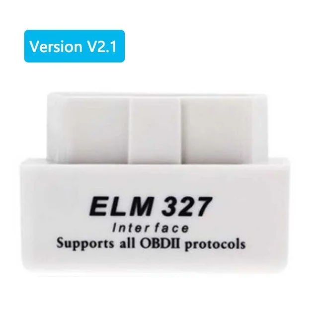 V2.1 White ELM327 Bluetooth V2.1/OBD2 ELM 327 сканер адаптер автомобильный диагностический инструмент для Android/Symbian для OBDII протокол Symbian Windows - Цвет: V2.1 White