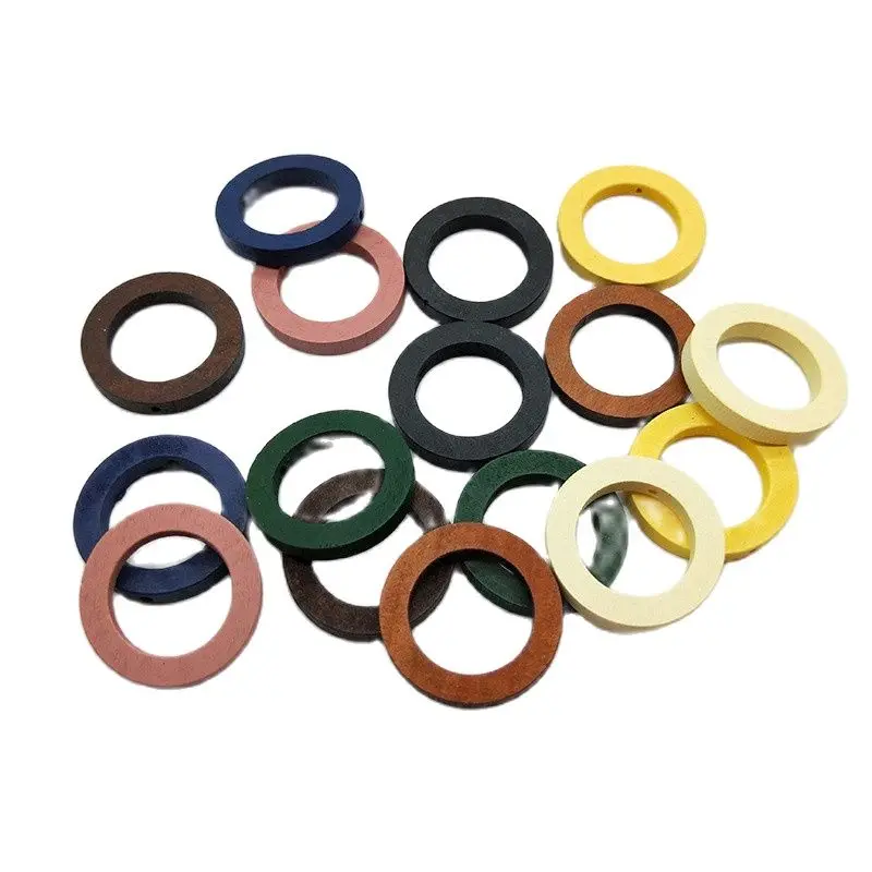 20pcs Hollow Round Wood Connectors Pendants Charms DIY Earrings Making Hair Accessories Wooden Crafts Women Jewelry Findings | Украшения и