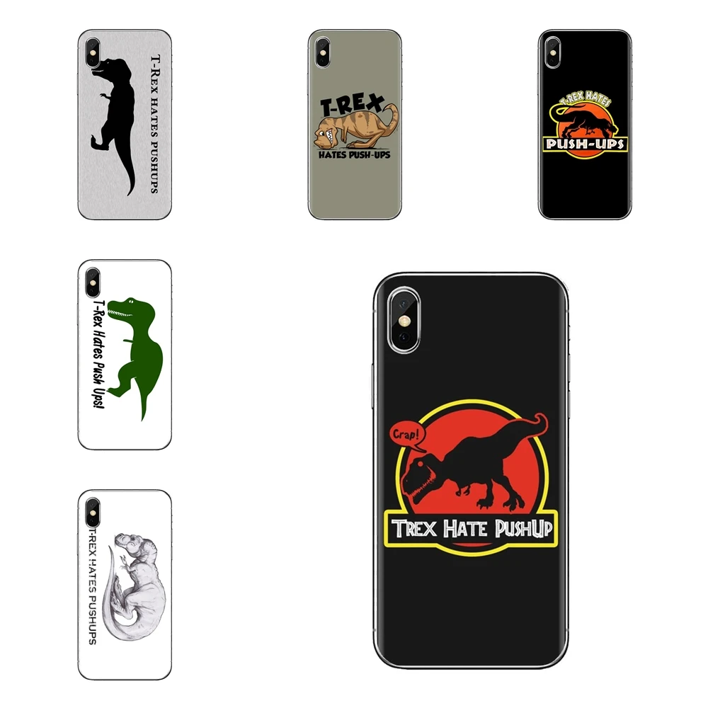 Для Xiao mi 6 A1 Max x 2 5X 6X Red Note 5 5A 4X 4A A4 4 3 Plus Pro T REX has PUSHUPS динозавр прозрачные мягкие чехлы