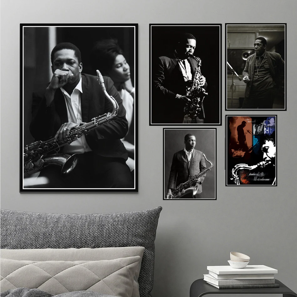 

Jazz Musician Music Star John Coltrane Picture Bedroom Living Room Art Home Wall Decor Canvas Painting Poster Картины Plakat