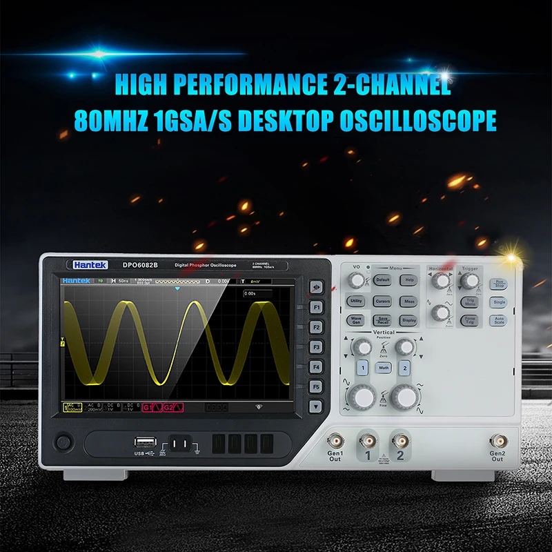 Осциллограф Hantek DPO6084B цифровой осциллограф usb 80 МГц 4 канала 1GSa/s ocyloscopio automotivo