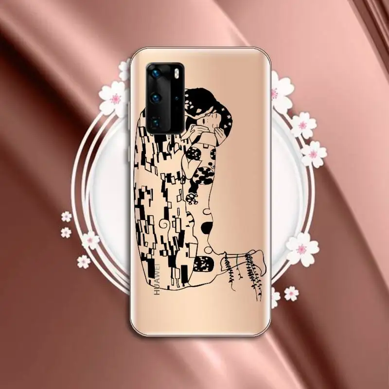 

Abstract Art simple Lines high quality Phone Case shell Transparent for Huawei P honor 8 10i 20 30 40 smart 2019