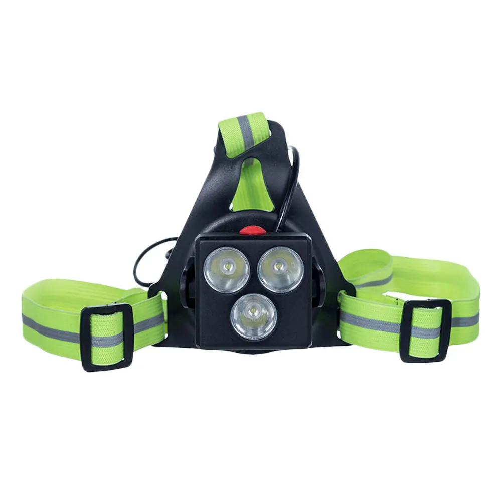 USB Перезаряжаемые бег светильник груди на открытом воздухе Альпинизм ночных