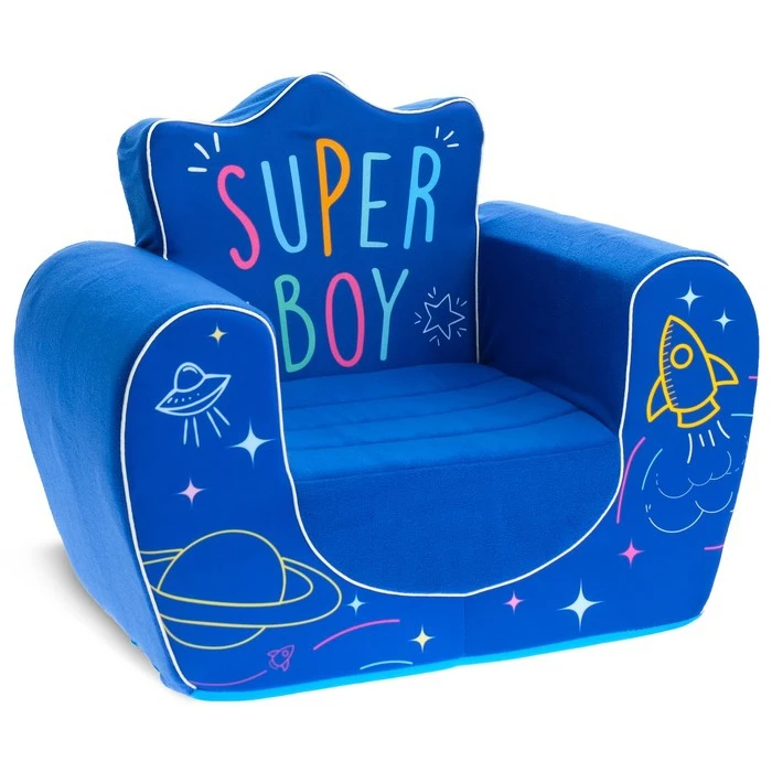 Мягкая игрушка-кресло Super Boy цвет синий | Мать и ребенок