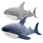 Большая плюшевая Акула, мягкая игрушка, мягкая кукла, диван, подушка, успокаивающие спящие игрушки, Имитация животных для детей