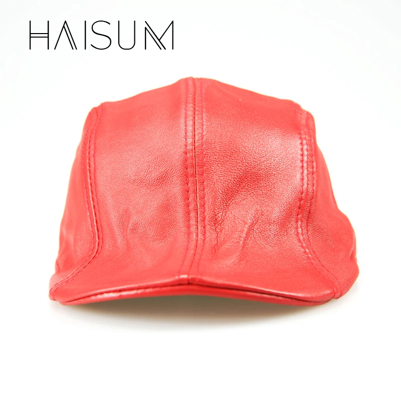 Распродажа 2018 однотонная мужская бейсболка из искусственной кожи 7 1/8 7/8 Haisum