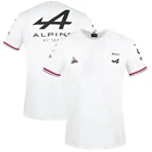 Футболка Alps Spain F1 с веером, дышащая рубашка с коротким рукавом синего и черного цвета, новая футболка для командных гонок и гоночных клубов Alonso