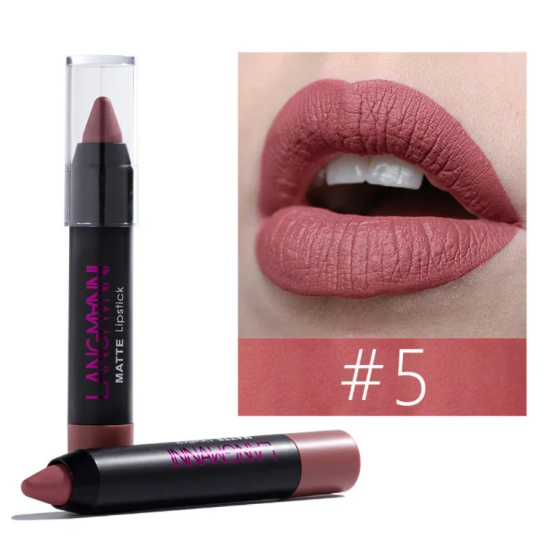 Бархатная матовая помада карандаш долговечный пигмент для губ Очаровательная