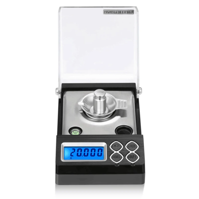 

High Precision Digital Milligram Pocket Scale 30G/0.001G Lab Analytical Balances Scale High Sensitivity Weighing Pans
