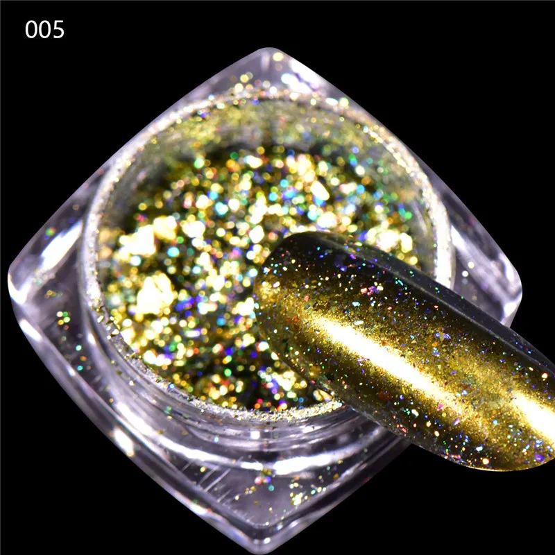 BeautyBigBang, 0,1 г, 12 цветов, блестящий блеск для ногтей, Звездный дизайн ногтей, пудра для маникюра Кончиков Ногтей, украшения, хромированная пудра для ногтей