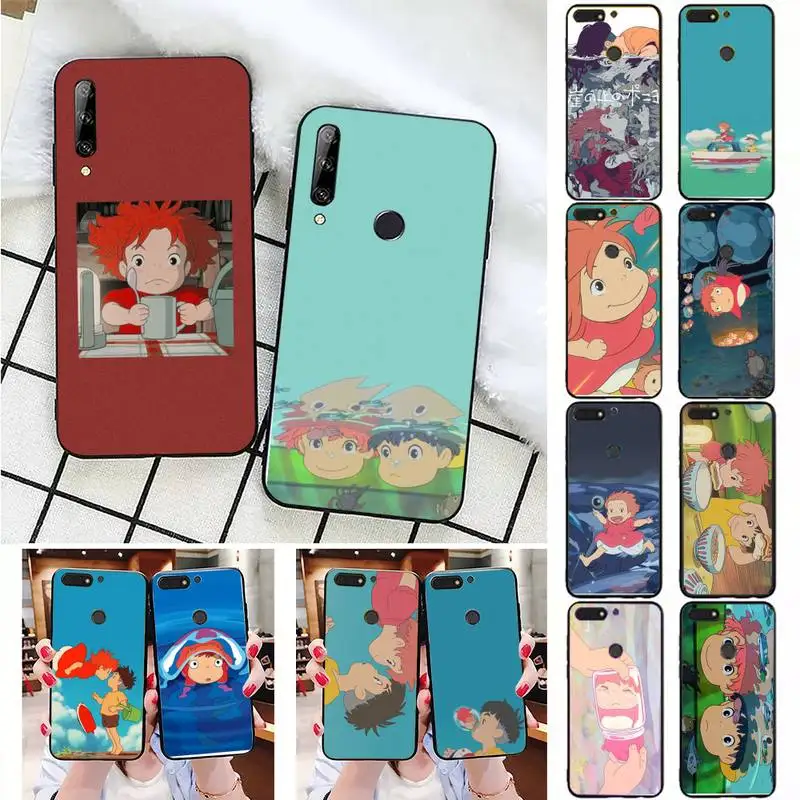 

anime ponyo Phone Case For Huawei Honor 7A 7C 8 8x 9 10 20lite Fundas Coque for Honor 10i 20i Capa