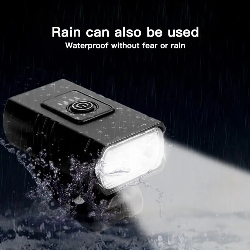 

USB Fast charging bike headlight taillight T6 lamp beads waterproof light cycling safety warning night lights bicycle accessorie