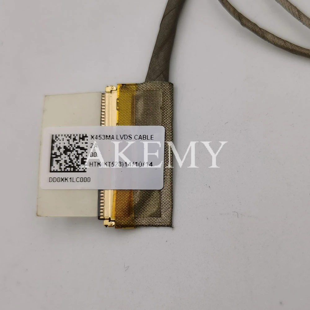 Akemy Новый ЖК кабель для ноутбука For Asus X453 X453MA X403m D403M F403M PN:DD0XK1LC000 сменный