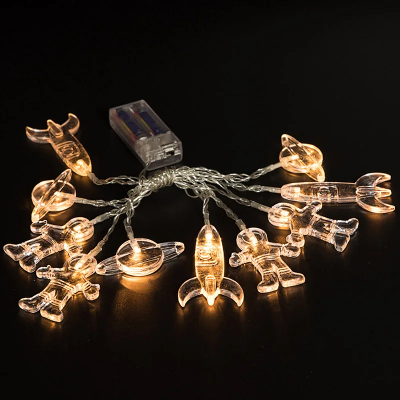 Декоративная светодиодная гирлянда для детской комнаты украшение дома космоса