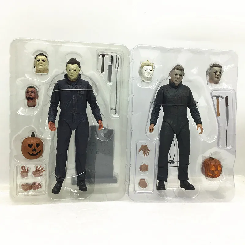 2 вида стилей 18 см NECA Хэллоуин Ultimate лет спустя фигурки тыквы светильник из ПВХ